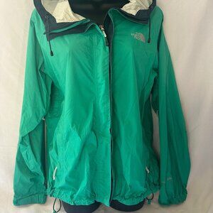 North Face Women's Rain Jacket - Size Medium- Jade Green